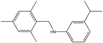  3-(propan-2-yl)-N-[(2,4,6-trimethylphenyl)methyl]aniline