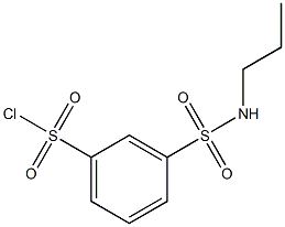 3-(propylsulfamoyl)benzene-1-sulfonyl chloride Structure