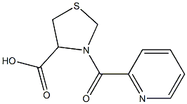 3-(pyridin-2-ylcarbonyl)-1,3-thiazolidine-4-carboxylic acid Structure