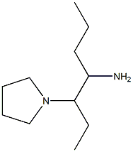 3-(pyrrolidin-1-yl)heptan-4-amine 结构式