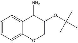 3-(tert-butoxy)-3,4-dihydro-2H-1-benzopyran-4-amine,,结构式
