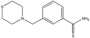 3-(thiomorpholin-4-ylmethyl)benzene-1-carbothioamide Structure