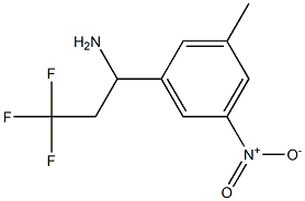 3,3,3-trifluoro-1-(3-methyl-5-nitrophenyl)propan-1-amine Structure