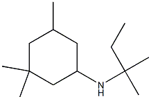 3,3,5-trimethyl-N-(2-methylbutan-2-yl)cyclohexan-1-amine 结构式
