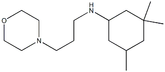 3,3,5-trimethyl-N-[3-(morpholin-4-yl)propyl]cyclohexan-1-amine,,结构式