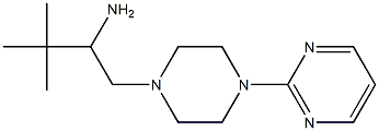 3,3-dimethyl-1-[4-(pyrimidin-2-yl)piperazin-1-yl]butan-2-amine,,结构式