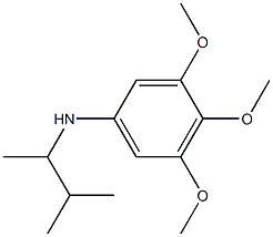 3,4,5-trimethoxy-N-(3-methylbutan-2-yl)aniline 结构式