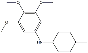 3,4,5-trimethoxy-N-(4-methylcyclohexyl)aniline Structure