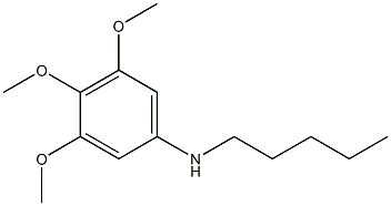 3,4,5-trimethoxy-N-pentylaniline Structure