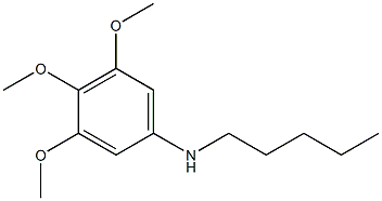 3,4,5-trimethoxy-N-pentylaniline Struktur