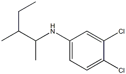 3,4-dichloro-N-(3-methylpentan-2-yl)aniline 结构式