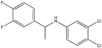 3,4-dichloro-N-[1-(3,4-difluorophenyl)ethyl]aniline,,结构式