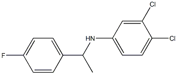 3,4-dichloro-N-[1-(4-fluorophenyl)ethyl]aniline,,结构式