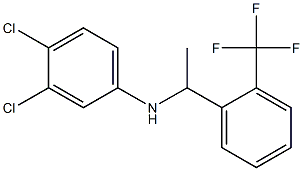 3,4-dichloro-N-{1-[2-(trifluoromethyl)phenyl]ethyl}aniline Structure