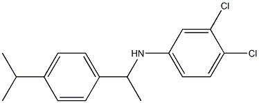 3,4-dichloro-N-{1-[4-(propan-2-yl)phenyl]ethyl}aniline Structure