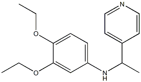3,4-diethoxy-N-[1-(pyridin-4-yl)ethyl]aniline 化学構造式