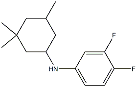 3,4-difluoro-N-(3,3,5-trimethylcyclohexyl)aniline,,结构式