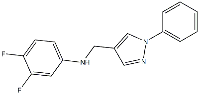 3,4-difluoro-N-[(1-phenyl-1H-pyrazol-4-yl)methyl]aniline