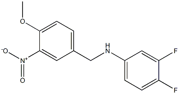  3,4-difluoro-N-[(4-methoxy-3-nitrophenyl)methyl]aniline