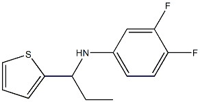 3,4-difluoro-N-[1-(thiophen-2-yl)propyl]aniline|