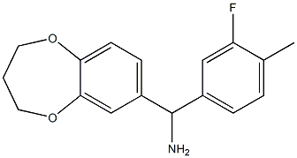 3,4-dihydro-2H-1,5-benzodioxepin-7-yl(3-fluoro-4-methylphenyl)methanamine