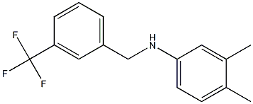 3,4-dimethyl-N-{[3-(trifluoromethyl)phenyl]methyl}aniline Structure