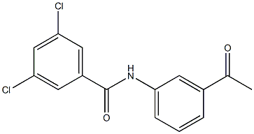 3,5-dichloro-N-(3-acetylphenyl)benzamide,,结构式