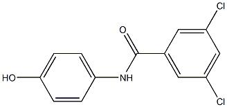 3,5-dichloro-N-(4-hydroxyphenyl)benzamide Structure