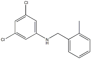 3,5-dichloro-N-[(2-methylphenyl)methyl]aniline Structure
