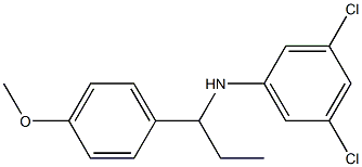 3,5-dichloro-N-[1-(4-methoxyphenyl)propyl]aniline Structure