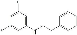 3,5-difluoro-N-(2-phenylethyl)aniline,,结构式