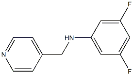 3,5-difluoro-N-(pyridin-4-ylmethyl)aniline Structure