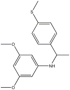 3,5-dimethoxy-N-{1-[4-(methylsulfanyl)phenyl]ethyl}aniline