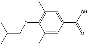 3,5-dimethyl-4-(2-methylpropoxy)benzoic acid Structure