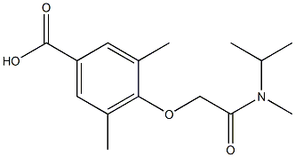 3,5-dimethyl-4-{[methyl(propan-2-yl)carbamoyl]methoxy}benzoic acid,,结构式