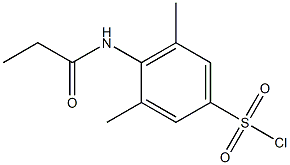 3,5-dimethyl-4-propanamidobenzene-1-sulfonyl chloride Structure