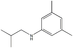 3,5-dimethyl-N-(2-methylpropyl)aniline,,结构式