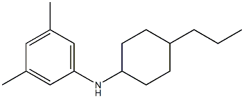 3,5-dimethyl-N-(4-propylcyclohexyl)aniline,,结构式