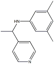 3,5-dimethyl-N-[1-(pyridin-4-yl)ethyl]aniline,,结构式