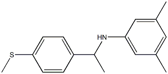 3,5-dimethyl-N-{1-[4-(methylsulfanyl)phenyl]ethyl}aniline|