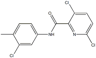 3,6-dichloro-N-(3-chloro-4-methylphenyl)pyridine-2-carboxamide Structure