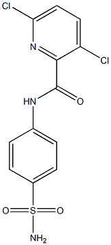 3,6-dichloro-N-(4-sulfamoylphenyl)pyridine-2-carboxamide Structure