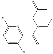 3,6-dichloro-N-ethyl-N-(2-methylprop-2-en-1-yl)pyridine-2-carboxamide Structure