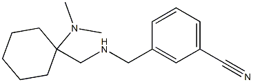 3-[({[1-(dimethylamino)cyclohexyl]methyl}amino)methyl]benzonitrile 结构式