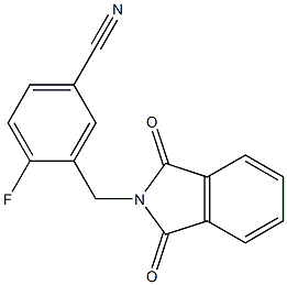 3-[(1,3-dioxo-1,3-dihydro-2H-isoindol-2-yl)methyl]-4-fluorobenzonitrile Structure