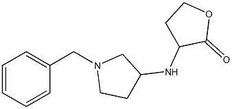 3-[(1-benzylpyrrolidin-3-yl)amino]oxolan-2-one Struktur