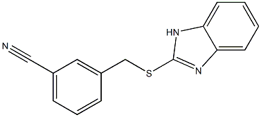 3-[(1H-1,3-benzodiazol-2-ylsulfanyl)methyl]benzonitrile