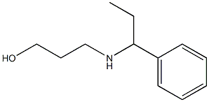 3-[(1-phenylpropyl)amino]propan-1-ol 化学構造式