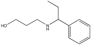 3-[(1-phenylpropyl)amino]propan-1-ol 结构式