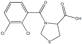 3-[(2,3-dichlorophenyl)carbonyl]-1,3-thiazolidine-4-carboxylic acid Structure